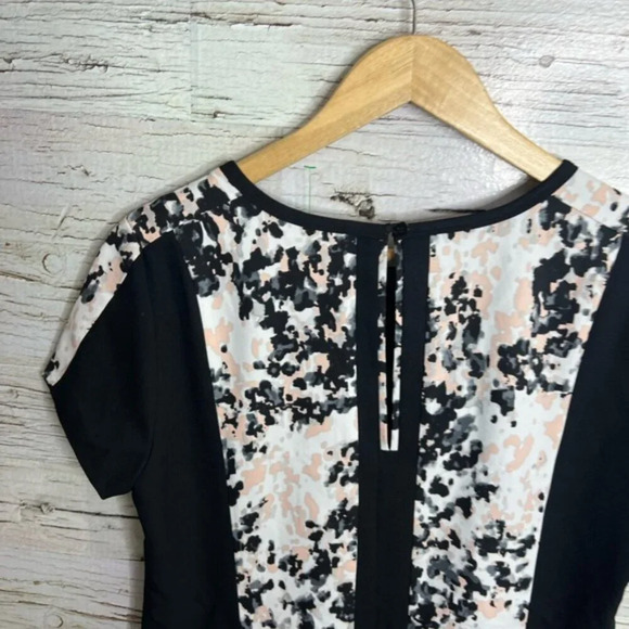 Banana republic black dress floral pink  size 8 - Picture 5 of 7